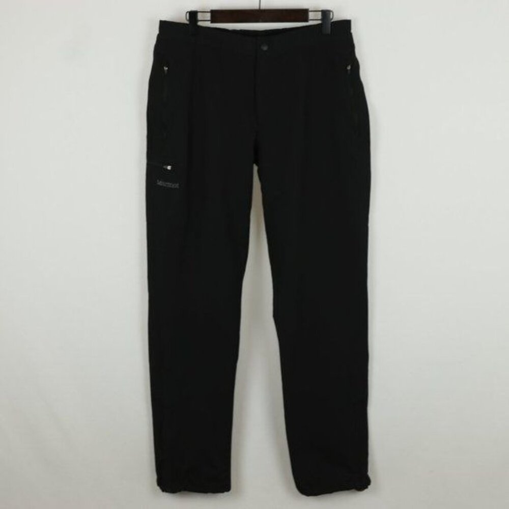 Marmot Scree Women's Large Black High Rise Weather Resistant Boot Cut Pants - Picture 2 of 11
